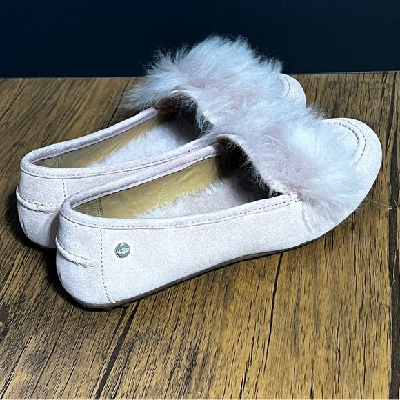 UGG Kaley Wisp Suede Shearling Flats Slippers Women’s Size 6 Pink Brand New - Picture 9 of 11
